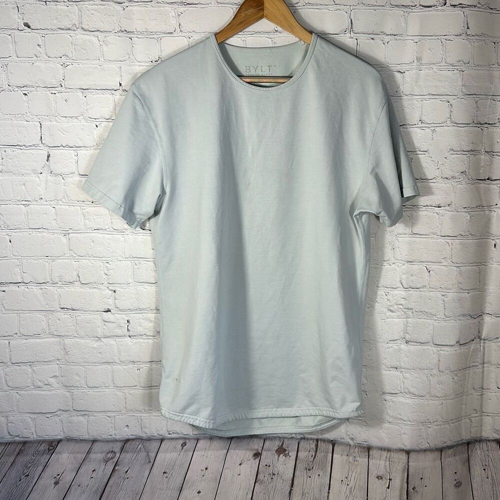 BYLT‎ Premium Basics Drop Cut Short Sleeve Lux size L Large Gray
